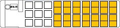 泉観光バス株式会社 【NW100095】NETWORK802便　三条燕・長岡⇒池袋・東京　4列シート【4列コンビ】 座席イメージ画像